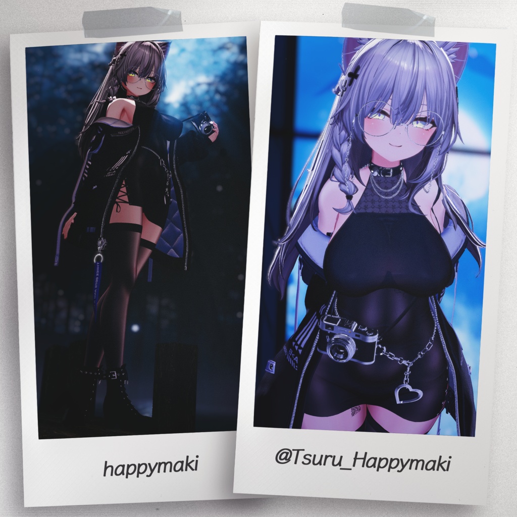 『7アバター対応』 【3D衣装モデル】 Re : Parka Dress