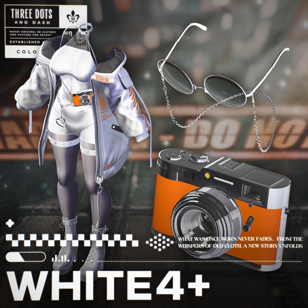 『7アバター対応』 【3D衣装モデル】 Re : Parka Dress