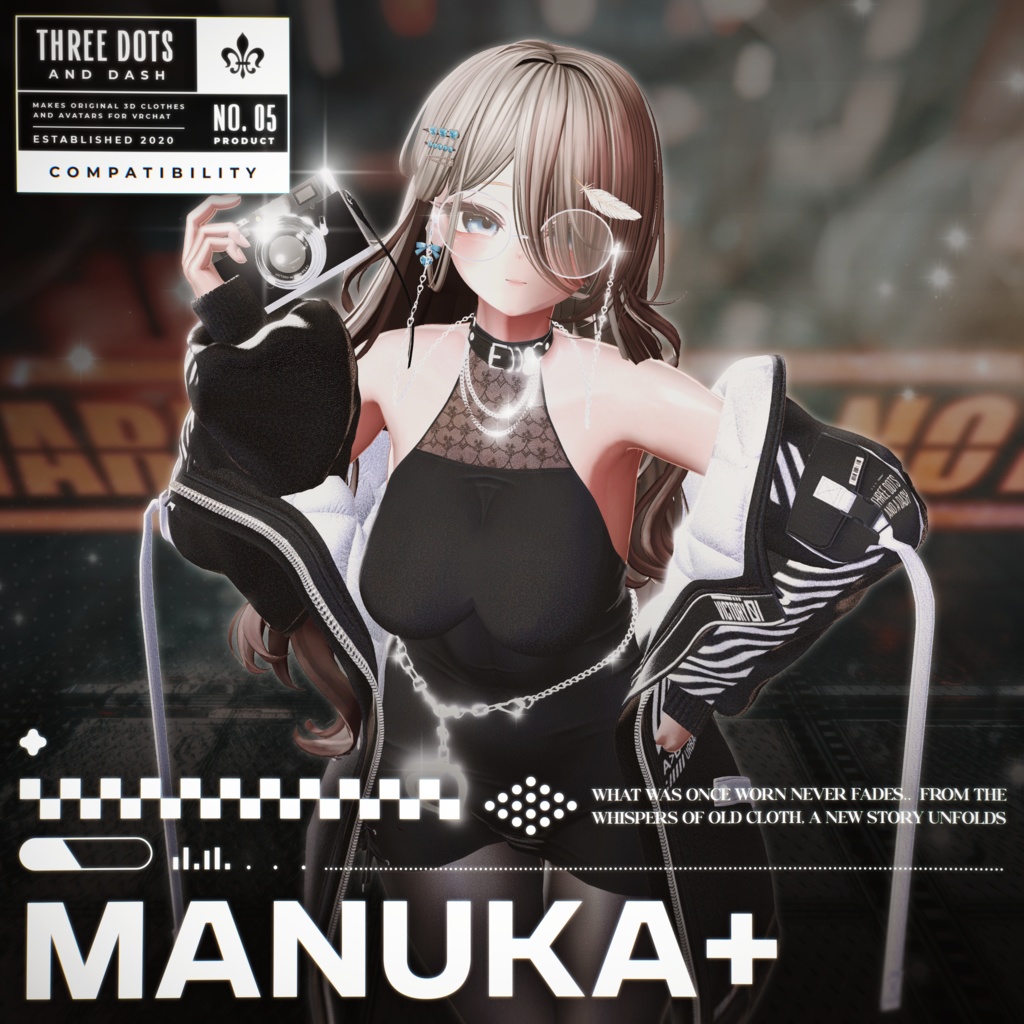 『7アバター対応』 【3D衣装モデル】 Re : Parka Dress