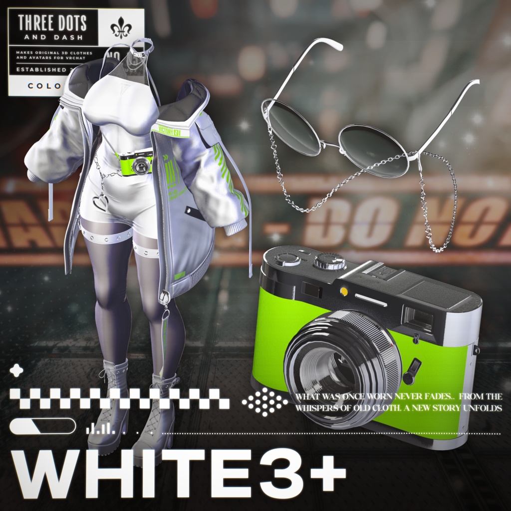 『7アバター対応』 【3D衣装モデル】 Re : Parka Dress