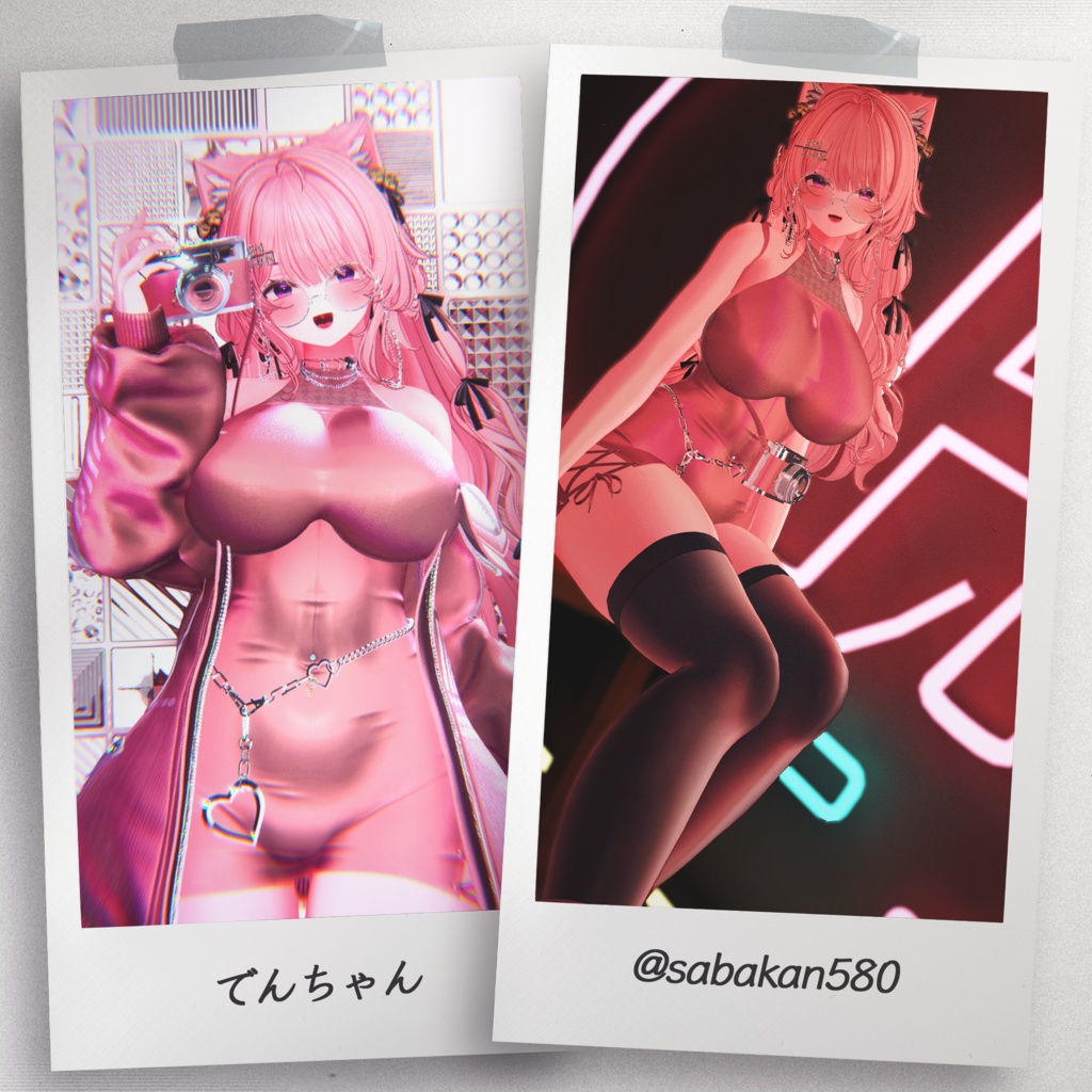 『7アバター対応』 【3D衣装モデル】 Re : Parka Dress