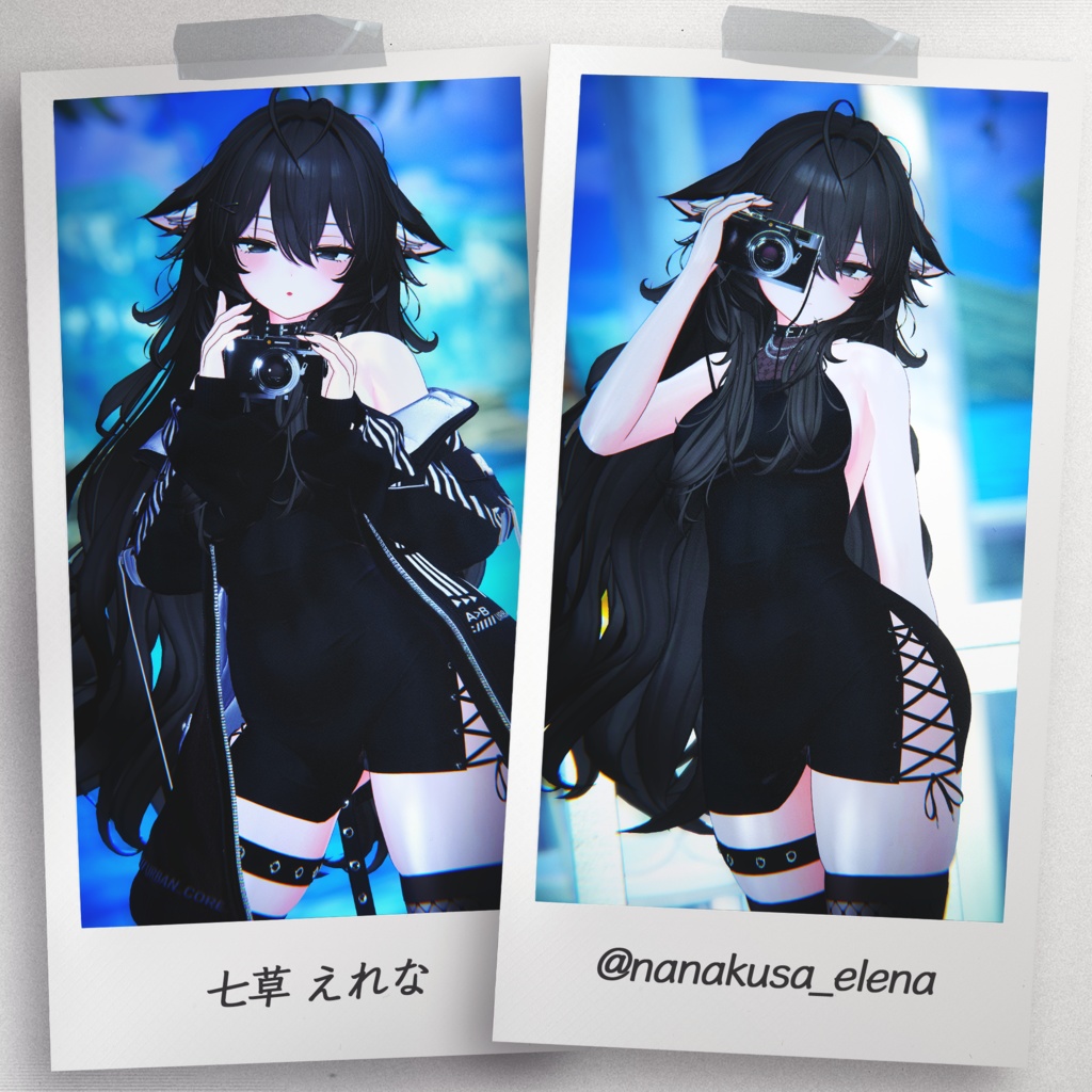 『7アバター対応』 【3D衣装モデル】 Re : Parka Dress