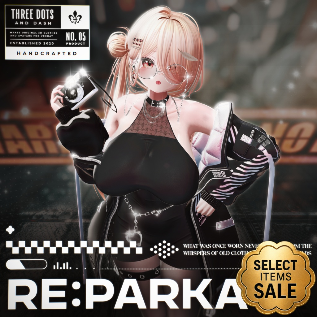 『7アバター対応』 【3D衣装モデル】 Re : Parka Dress 