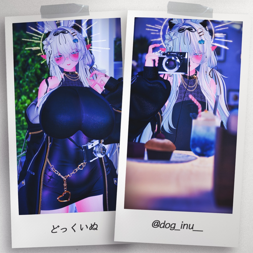 『7アバター対応』 【3D衣装モデル】 Re : Parka Dress