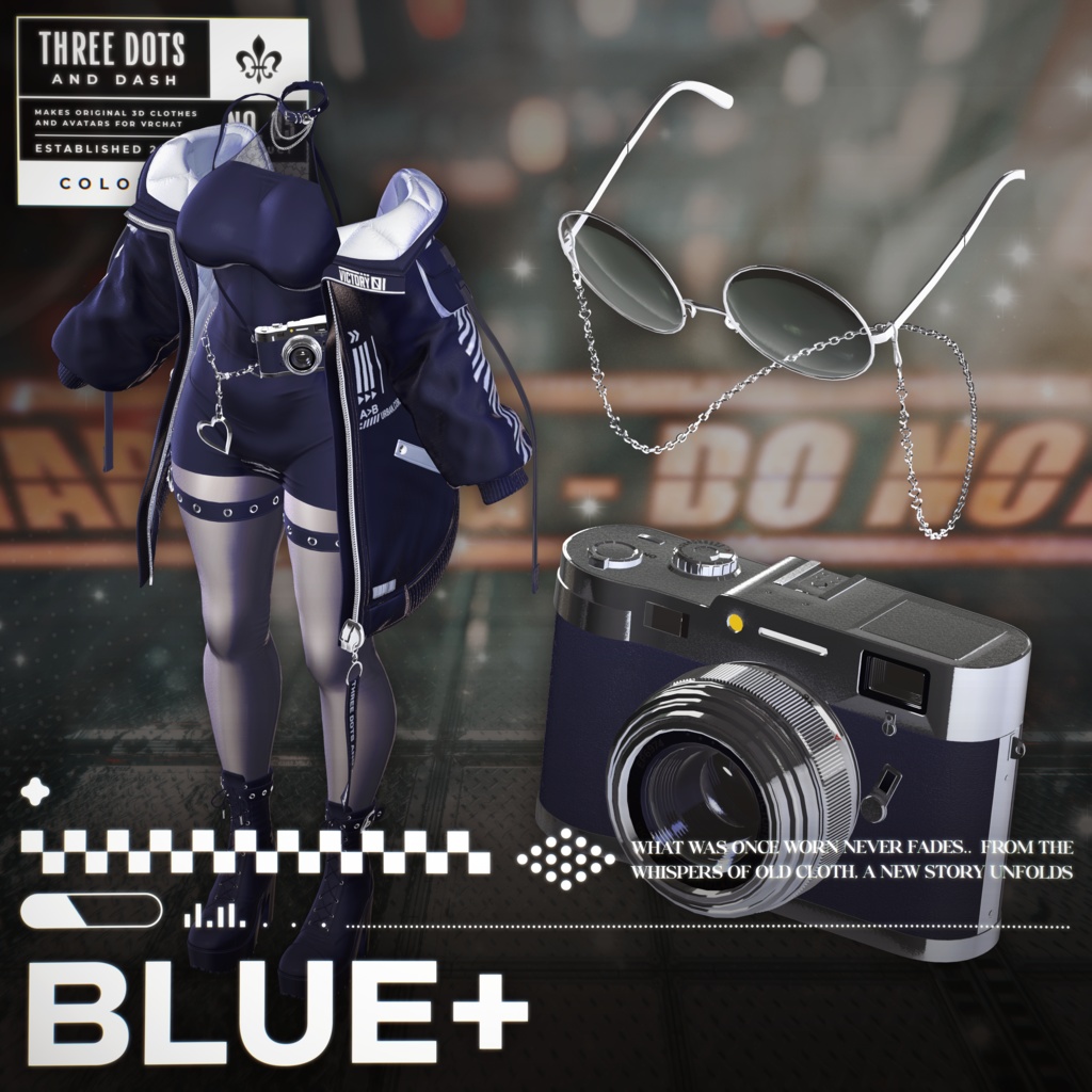 『7アバター対応』 【3D衣装モデル】 Re : Parka Dress