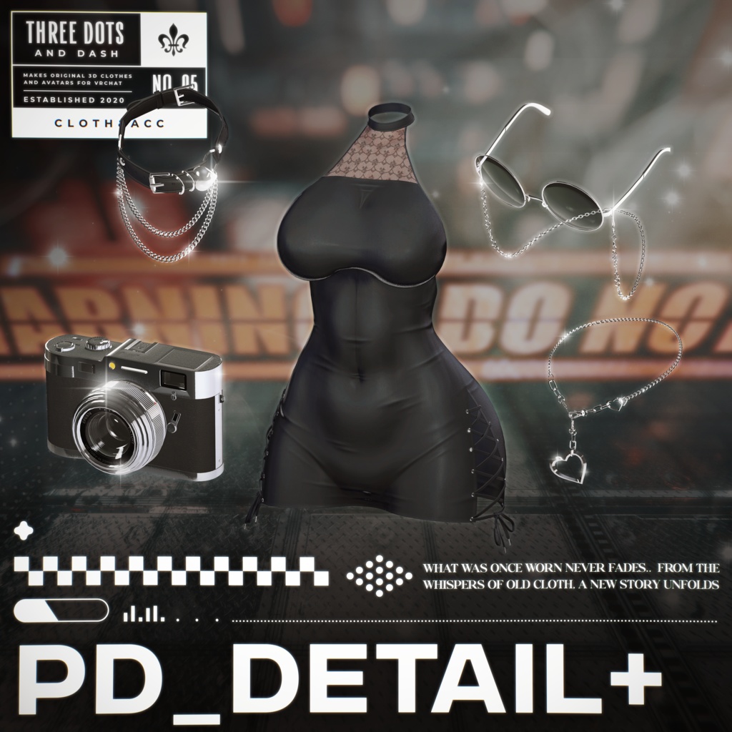 『7アバター対応』 【3D衣装モデル】 Re : Parka Dress