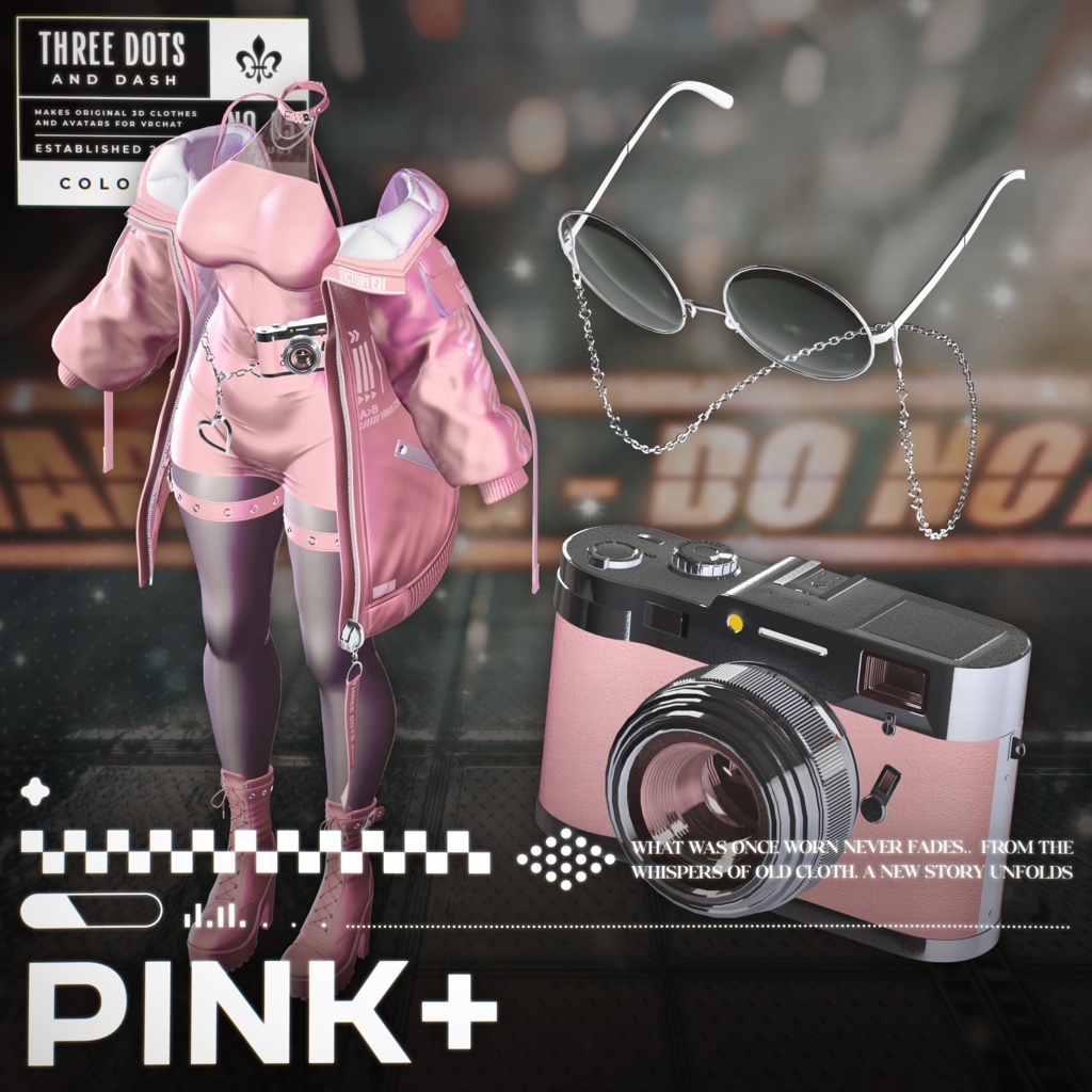 『7アバター対応』 【3D衣装モデル】 Re : Parka Dress