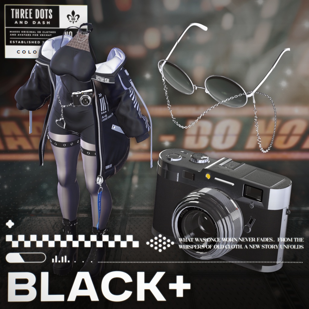 『7アバター対応』 【3D衣装モデル】 Re : Parka Dress