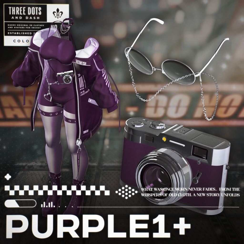 『7アバター対応』 【3D衣装モデル】 Re : Parka Dress