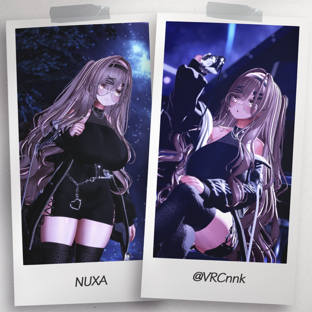 『7アバター対応』 【3D衣装モデル】 Re : Parka Dress