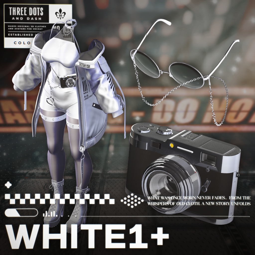 『7アバター対応』 【3D衣装モデル】 Re : Parka Dress