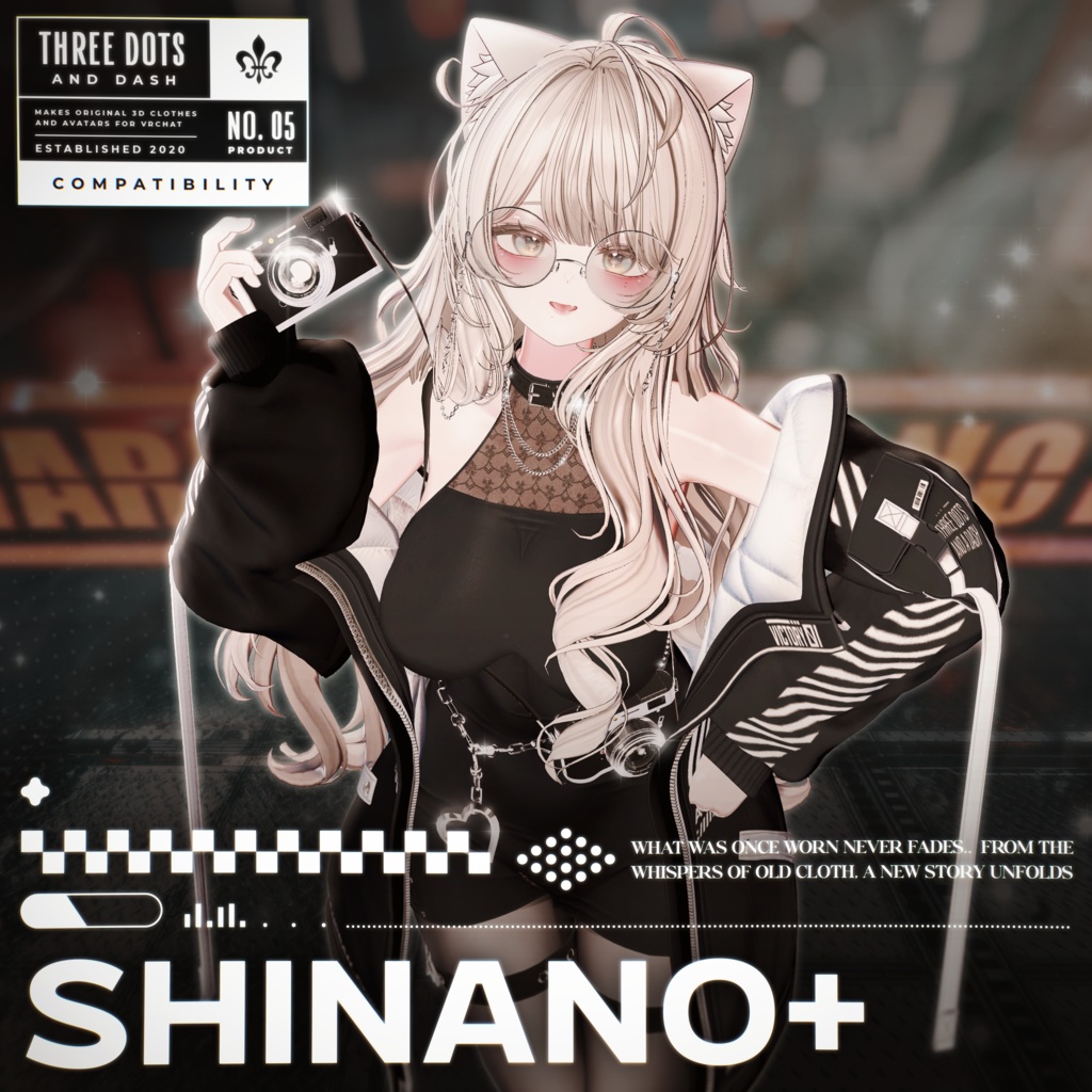 『7アバター対応』 【3D衣装モデル】 Re : Parka Dress