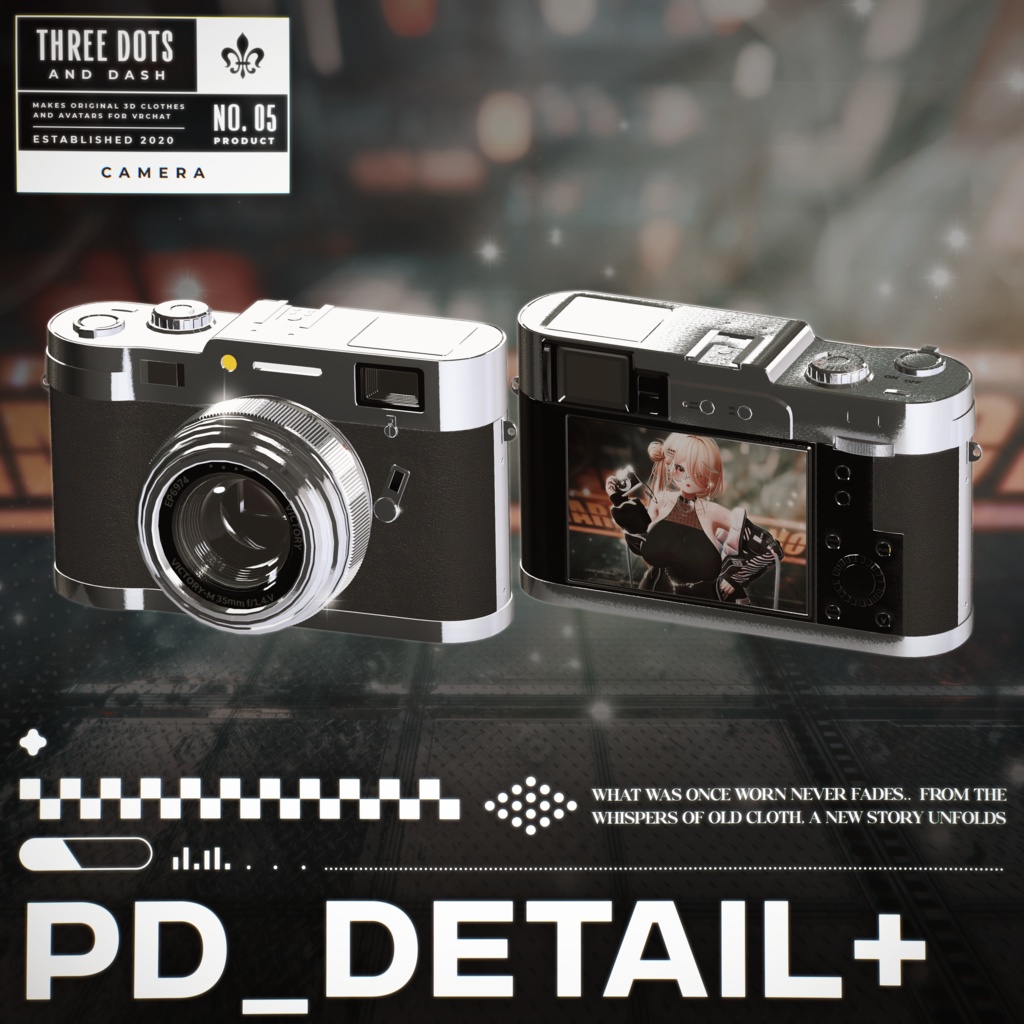 『7アバター対応』 【3D衣装モデル】 Re : Parka Dress