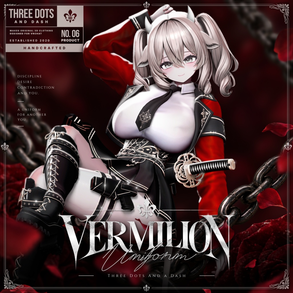 ✨セール中✨『4アバター対応』【3D衣装モデル】Vermilion