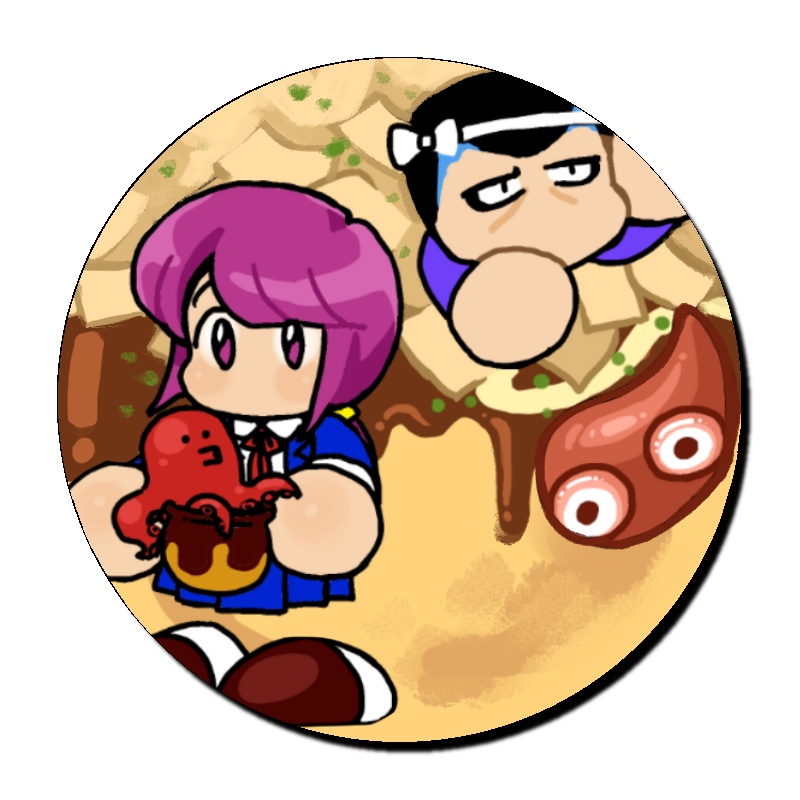 (たこ焼き)布バッジ