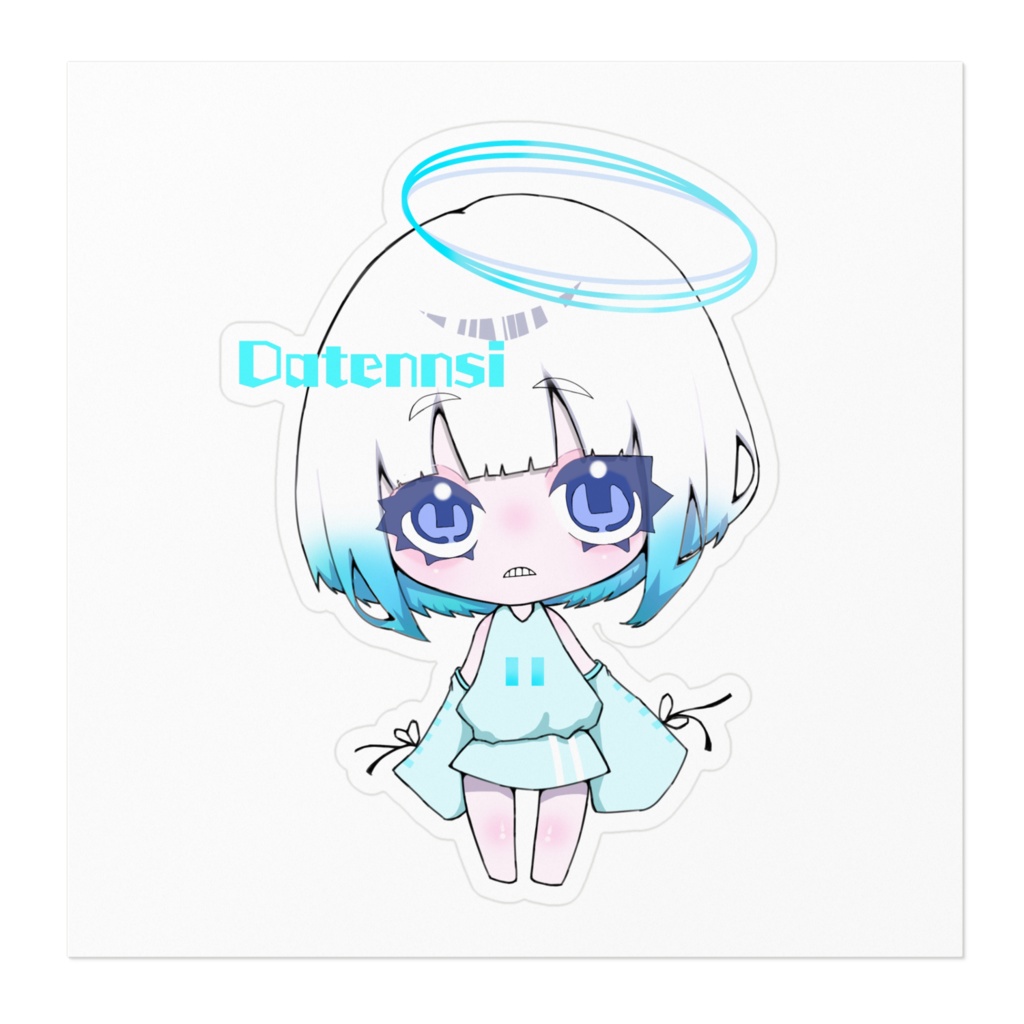 Datennsiステッカー(青)