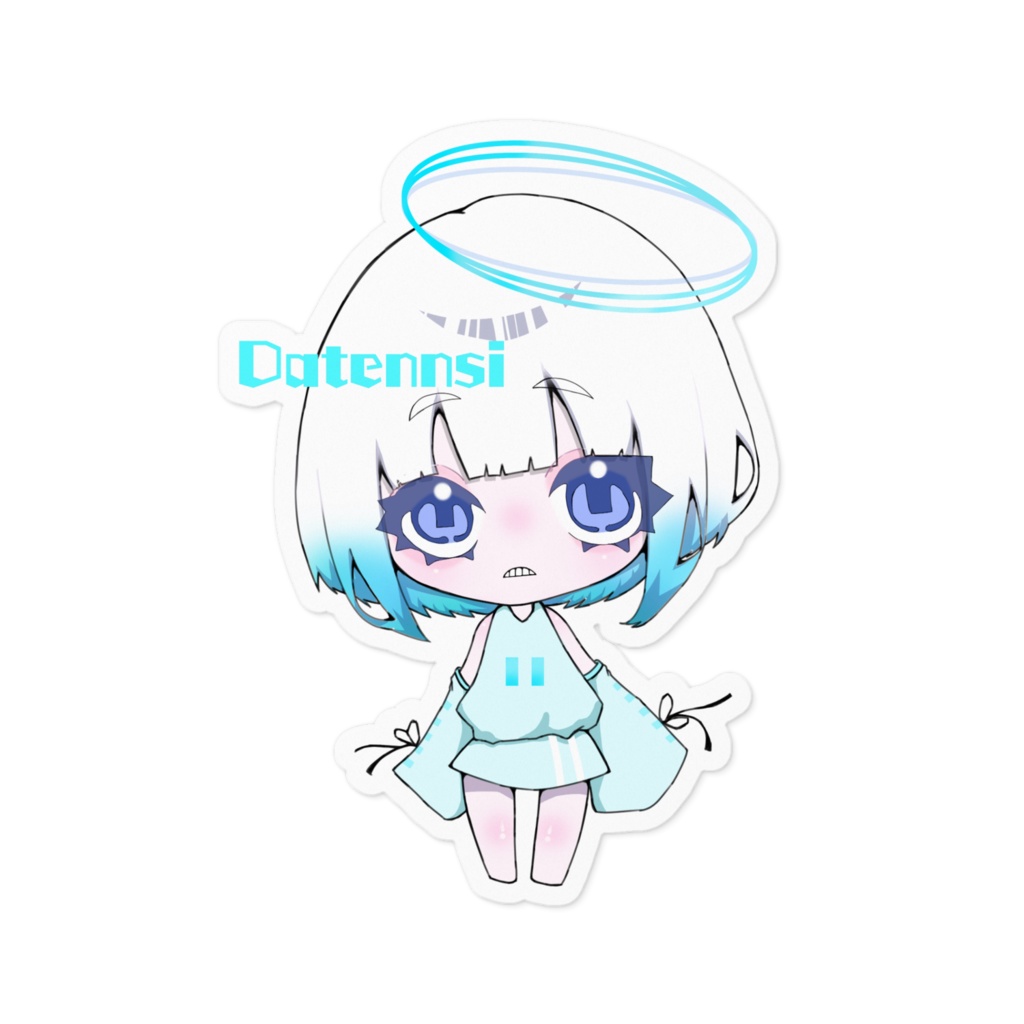 Datennsiステッカー(青)