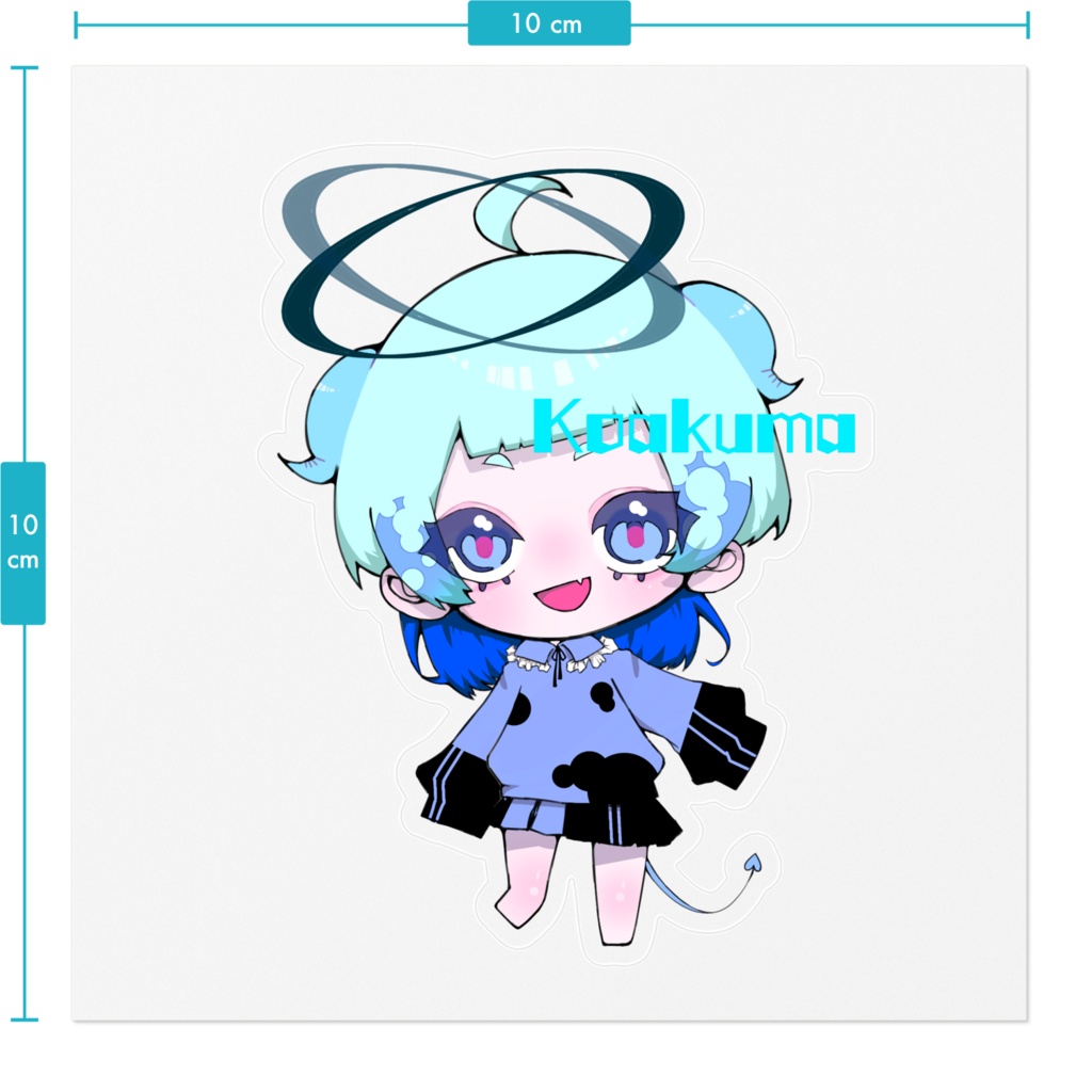 Koakumaステッカー(青)