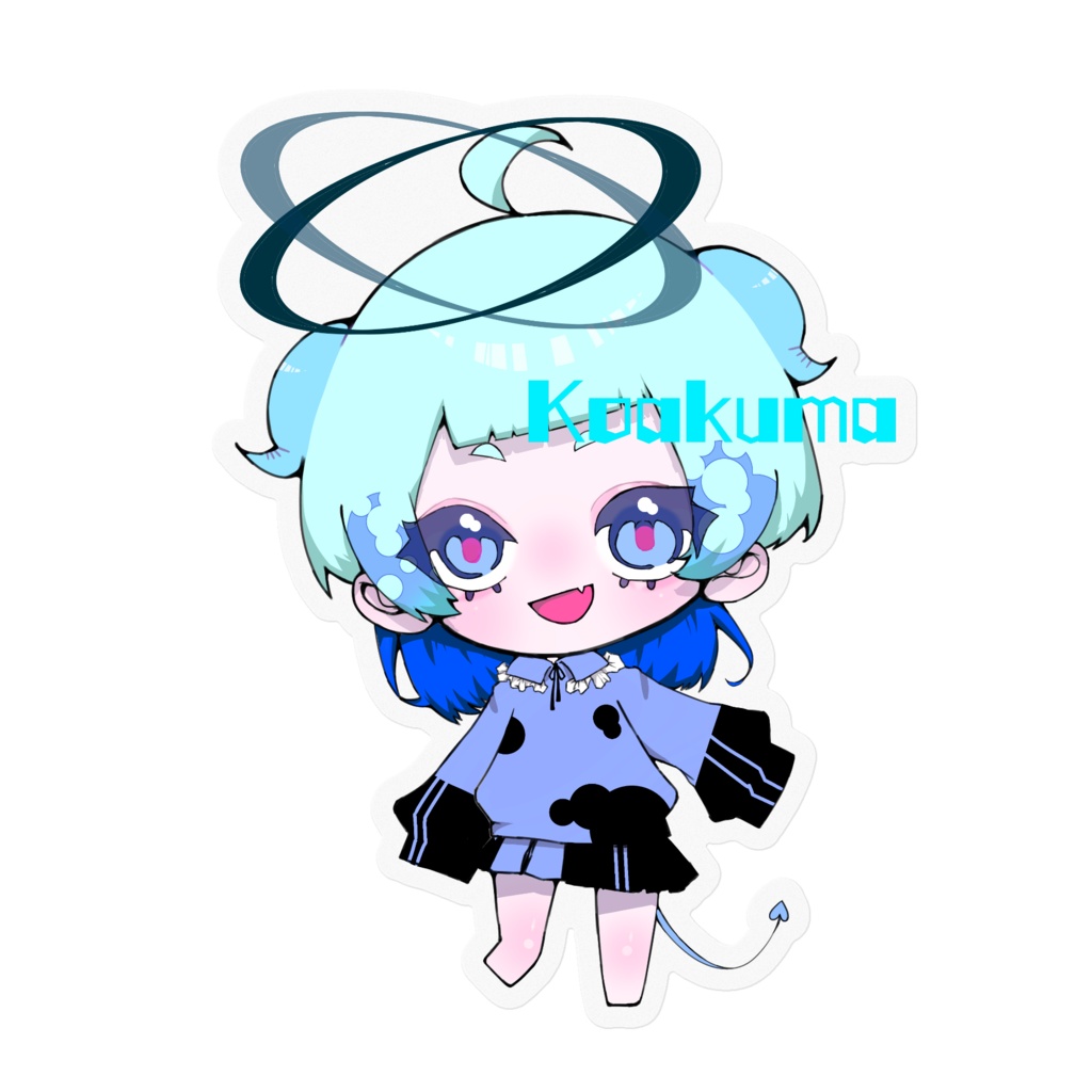 Koakumaステッカー(青)