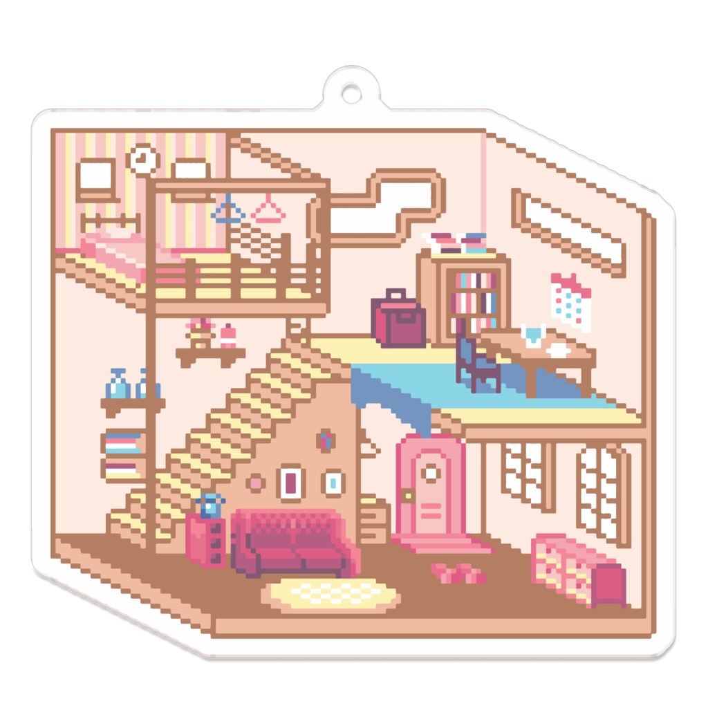 ドット絵お家アクキー