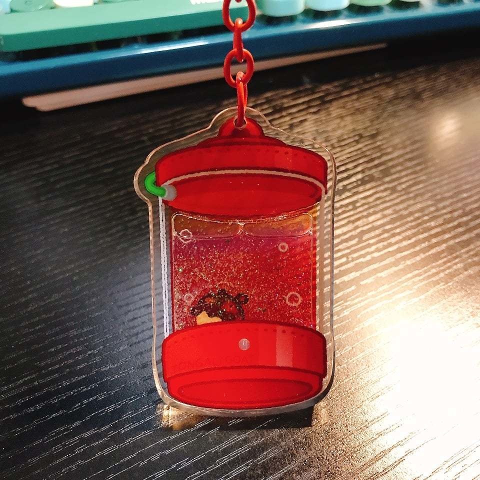 【みすけっと】たこ焼き培養槽グリッターオイルアクキー【新作】