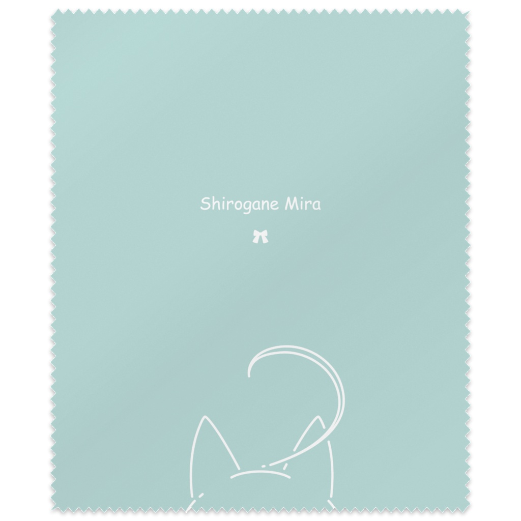 白銀狐みらモチーフ 眼鏡ふき