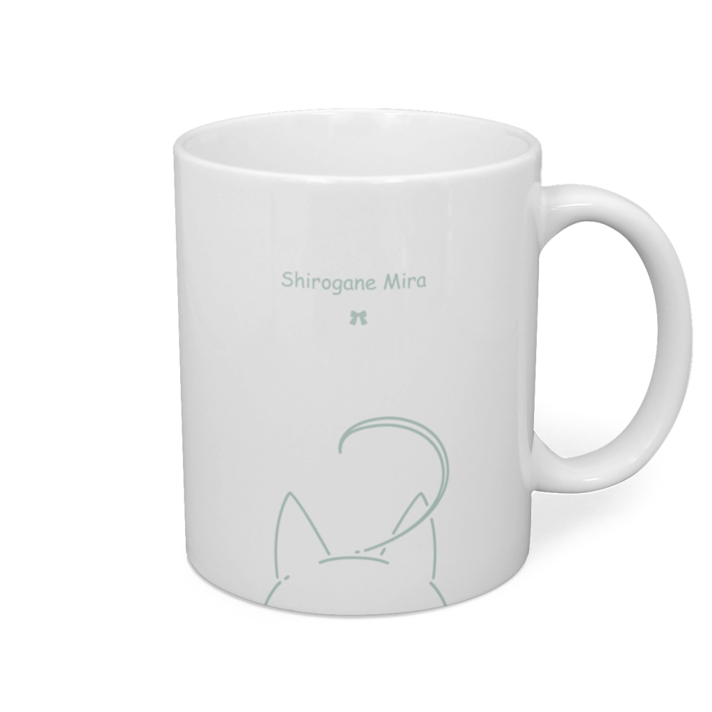 白銀狐みらモチーフ マグカップ