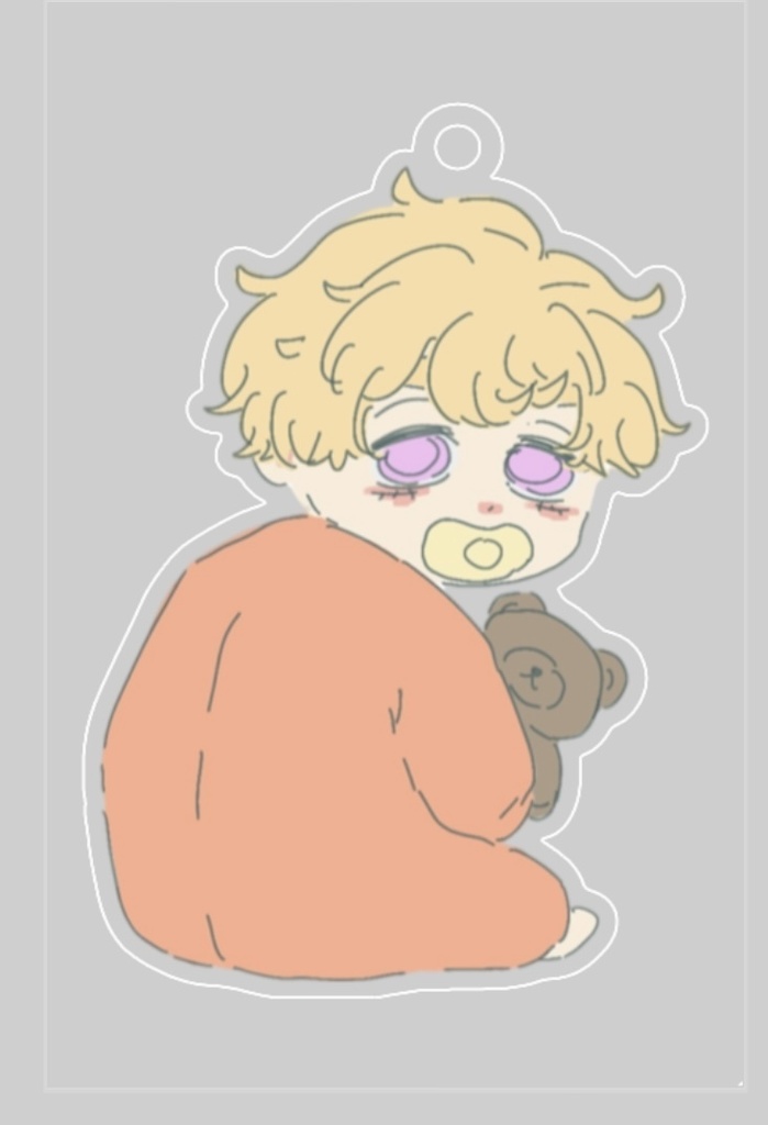 ちび・べびりんアクキー（振り向きべび）