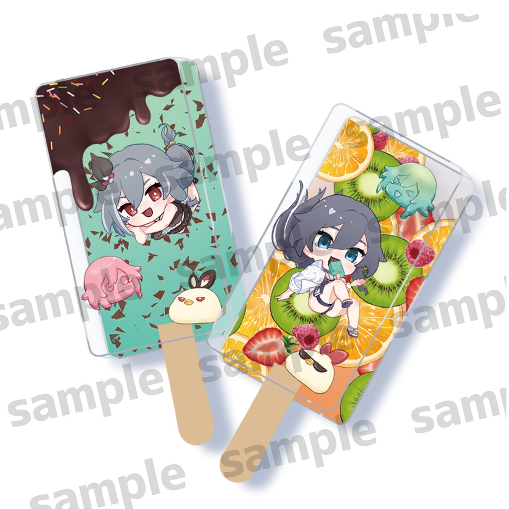 識＆フカのアイスアクリルキーホルダー(展示)