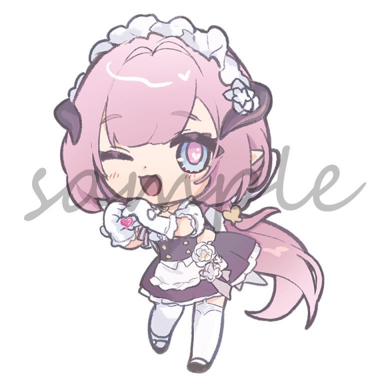 いらっしゃいませ！ご主人様♪　メイドアクリルキーホルダー