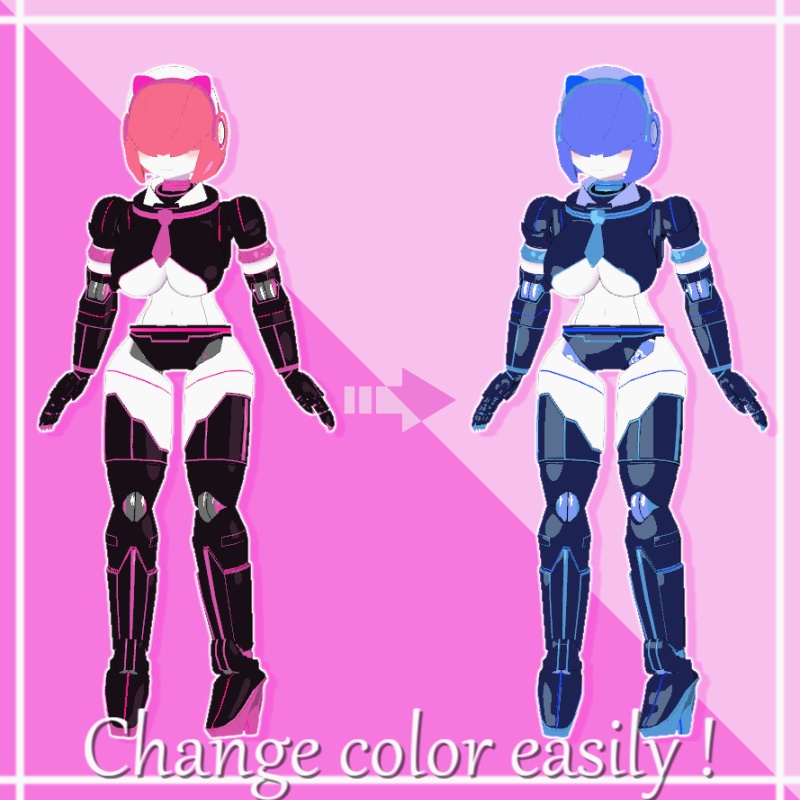 【VRC想定/Avatar3.0】ロボ娘『CeLaVi』