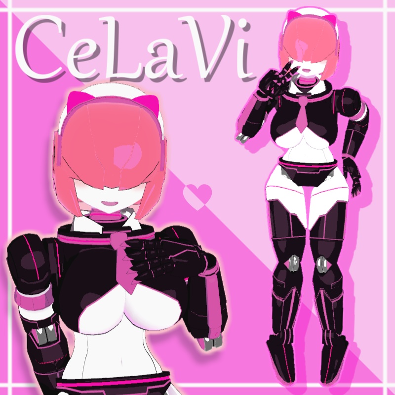 【VRC想定/Avatar3.0】ロボ娘『CeLaVi』