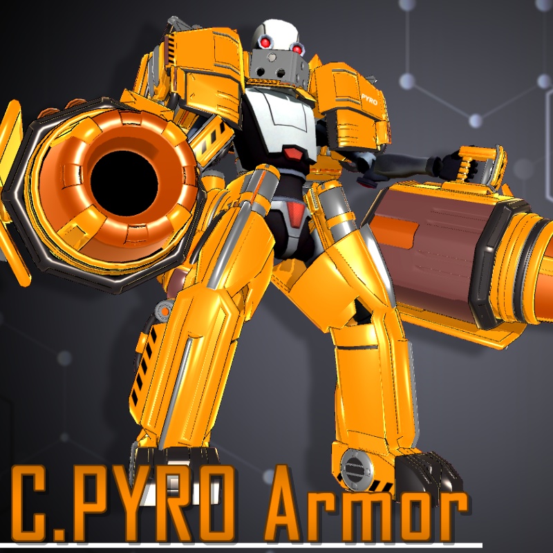 【VRC想定衣装】『C.パイロアーマー』
