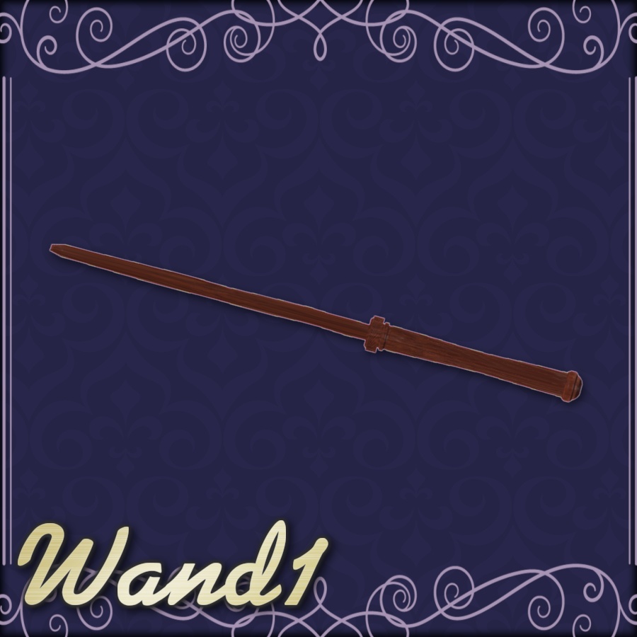 【3D武器モデル】魔法の杖4種セット(パーティクル付き)