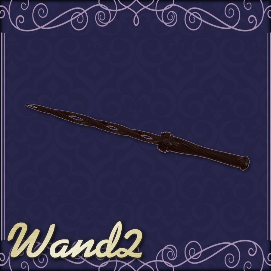 【3D武器モデル】魔法の杖4種セット(パーティクル付き)