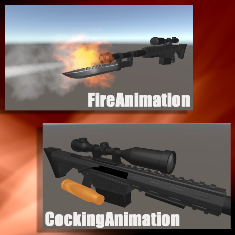 【VRC武器モデル/ABS対応】L2000対物ライフル【アバターバトルシステム対応】