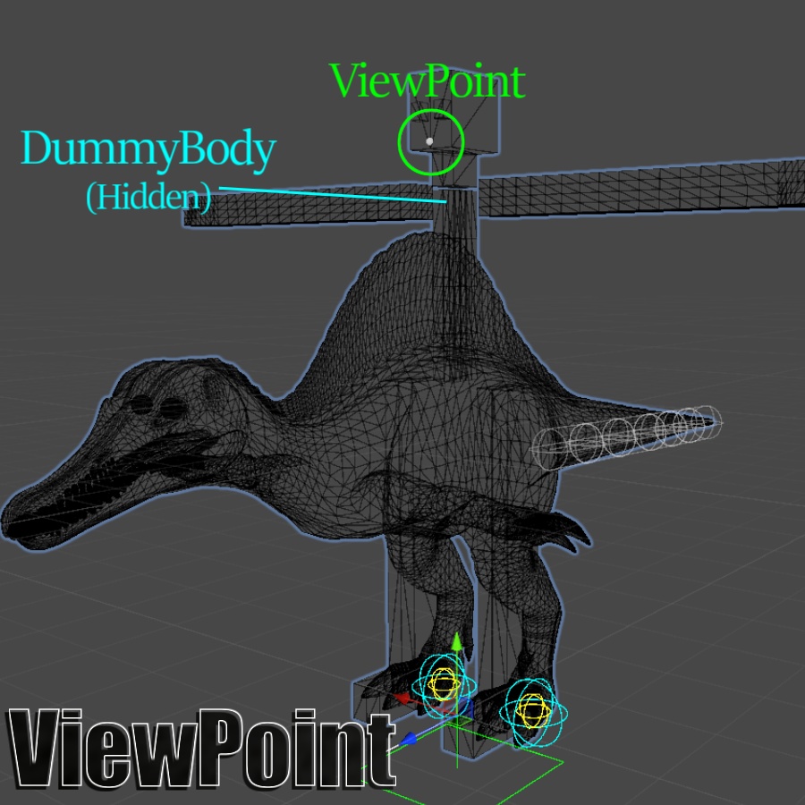 【VRC/Quest】『スピノサウルス』【Spinosaurus】