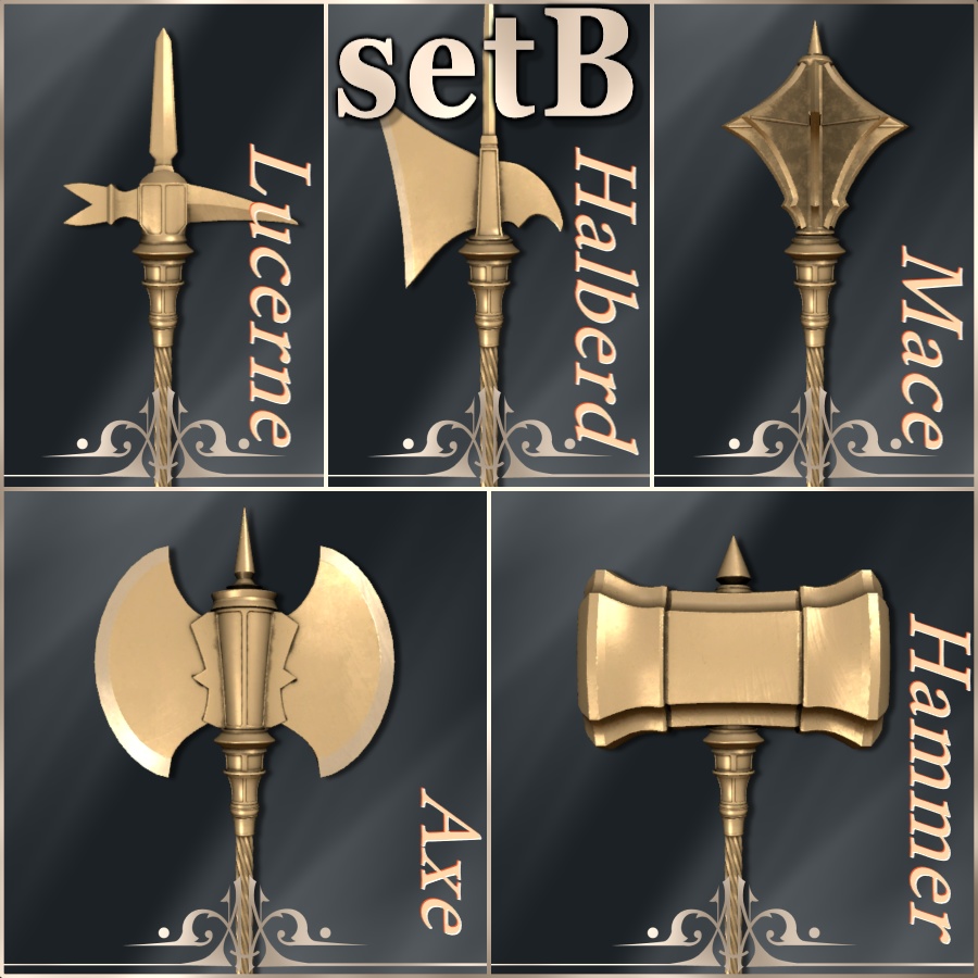 【MA設定済み/武器モデル】ポールウェポンセット