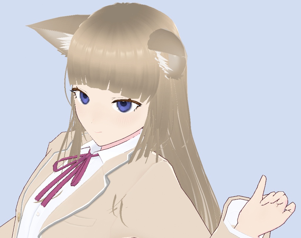 【限定1点 3Dモデル】みるくてぃ~ねこ