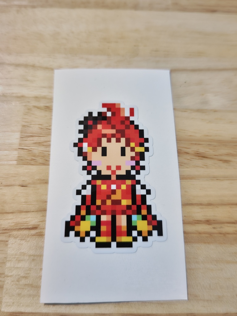 縁取りドット絵ステッカーNo.12　ひろがるスカイプリキュア：キュアウィング