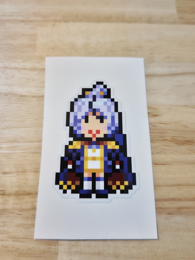 縁取りドット絵ステッカーNo.15　ひろがるスカイプリキュア：シャララ隊長