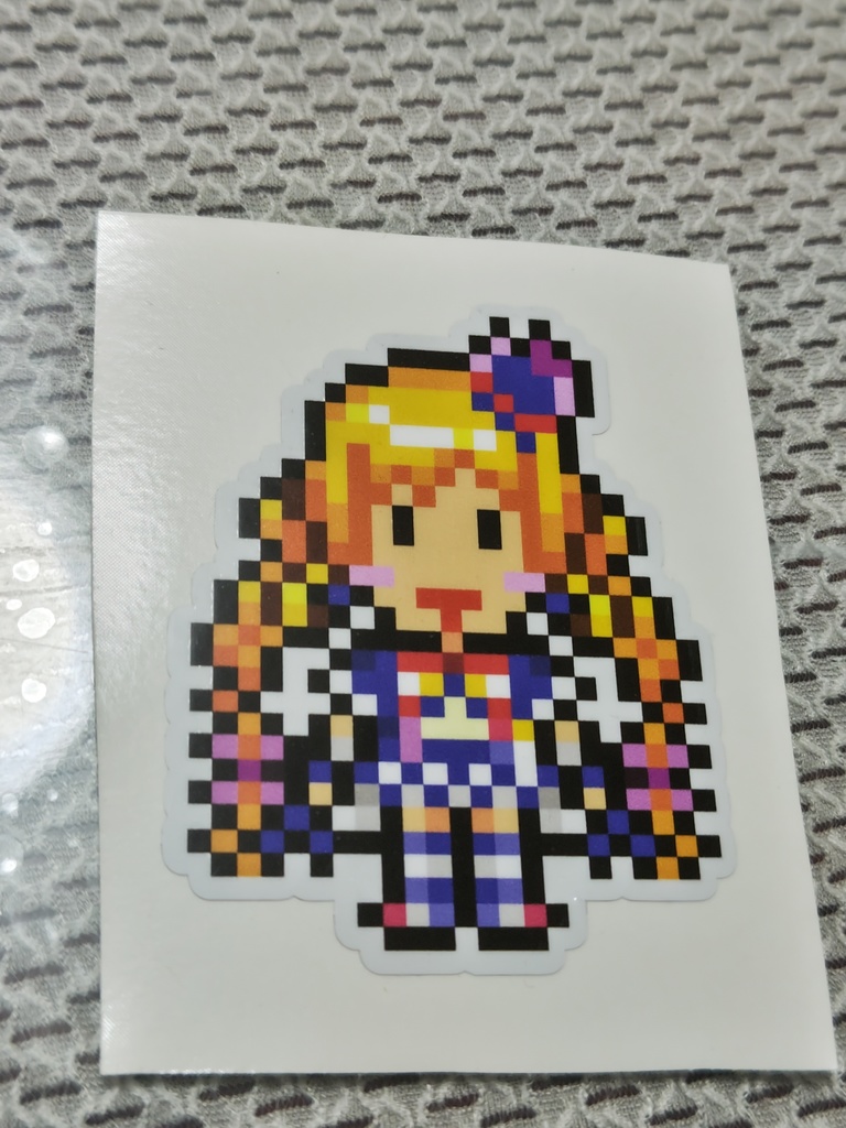縁取りドット絵ステッカーNo.20　わんだふるぷりきゅあ：キュアフレンディ