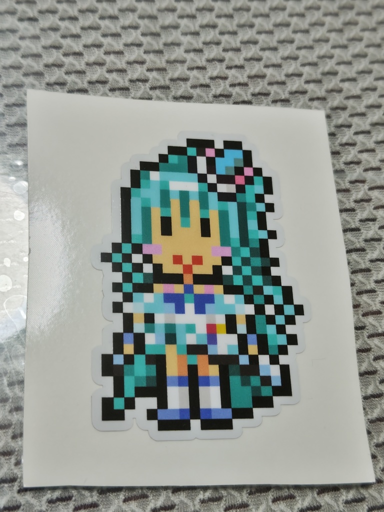 縁取りドット絵ステッカーNo.22　わんだふるぷりきゅあ：キュアリリアン