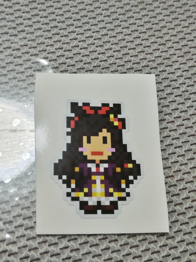  縁取りドット絵ステッカーNo.24　ウマ娘：ダイイチルビー