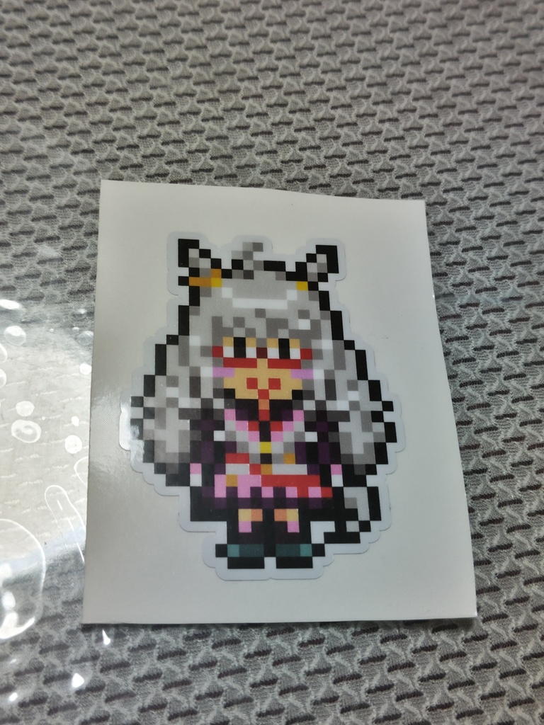 縁取りドット絵ステッカーNo.25　ウマ娘：ビワハヤヒデ