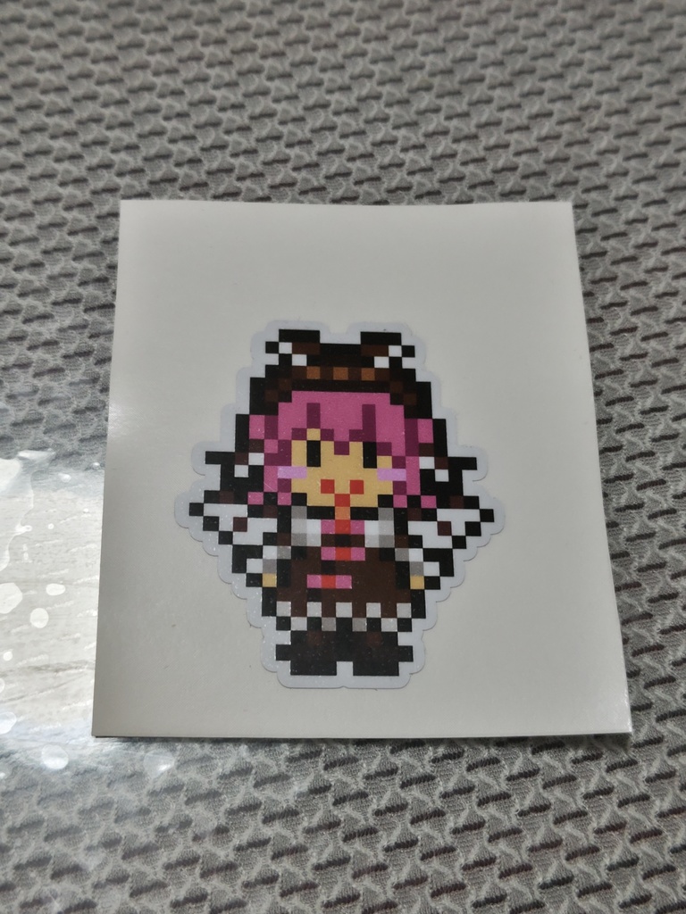 縁取りドット絵ステッカーNo.27　東方Project：ミスティア・ローレライ