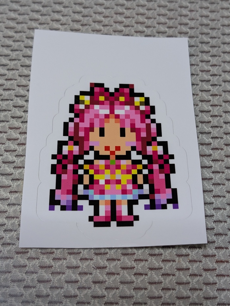 縁取りドット絵ステッカーNo.38　名探偵プリキュア：キュアミスティック