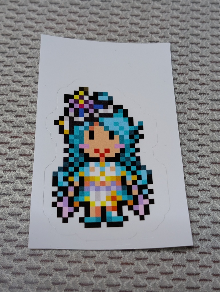 縁取りドット絵ステッカーNo.40　名探偵プリキュア：キュアエクレール