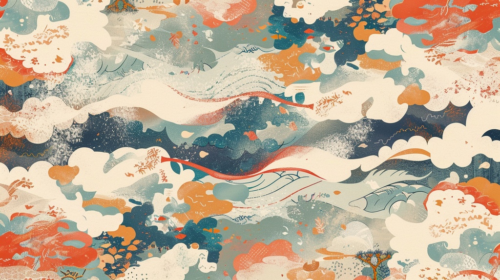 浮世絵風背景vol1