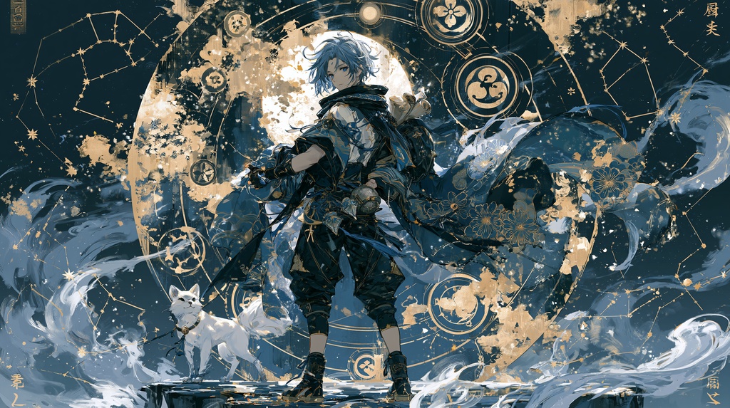 大アルカナタロットカード風背景[The_Fool_vol2]